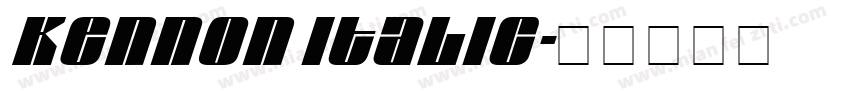 Kennon Italic字体转换
